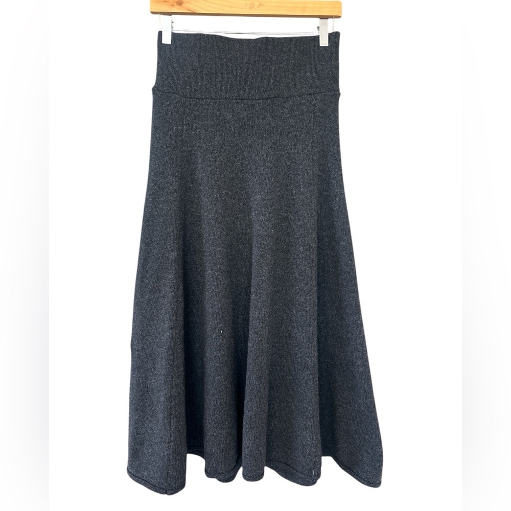 Zara ZW Collection Wool Melange A-line Midi Skirt - Picture 7 of 12